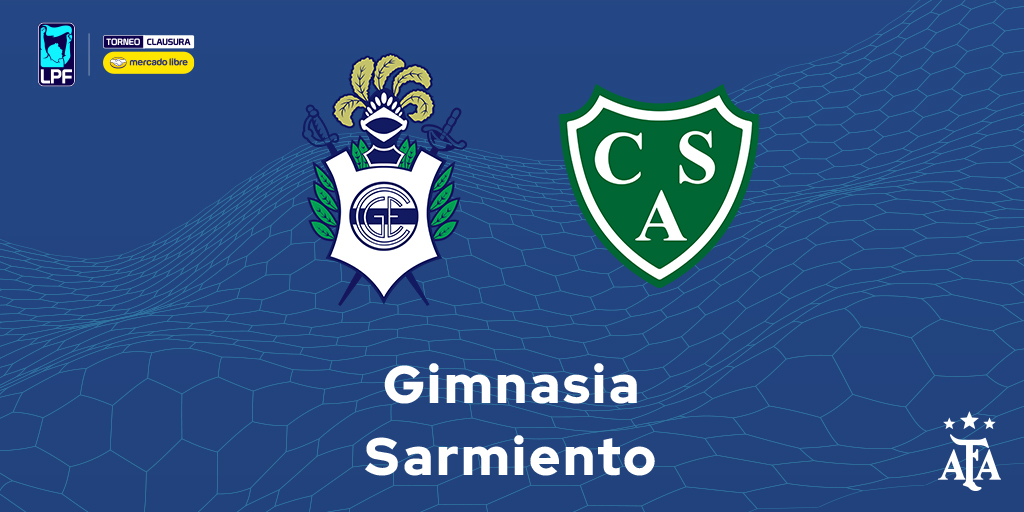 afa's tweet photo. 🏆 #TorneoMercadoLibre Clausura 2026
🗓 Fecha 14
⚽ Gimnasia - Sarmiento
⏱ 18.00
🧑‍⚖️ Sebastián Martínez https://t.co/x1SWhNYzVE