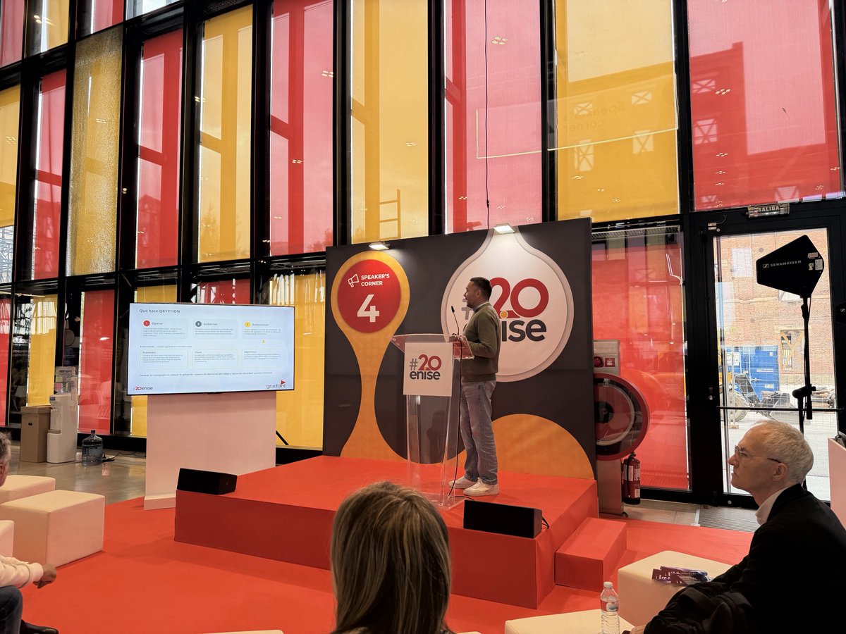 Gradiant's tweet photo. 🔐 Cerramos el segundo día de #20ENISE compartiendo tecnología y conocimiento sobre ciberseguridad y confianza digital.

Hoy Jaime Loureiro y Juan González han participado también en el programa del evento.

📍 Mañana nos encontrarás de nuevo en el booth 55.

 #Cybersecurity https://t.co/uN5qz5mvB4