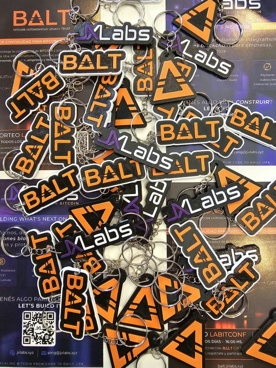 jxlabs's tweet photo. The merch for @labitconf is ready, and we’ll be waiting for you at the JXLabs 🟣⚡ @BALTprotocol 🔺 stand on October 30 and 31 at Costa Salguero, Buenos Aires!

And there’s more: everyone who stops by our stand can play a game and enter a raffle to win 100 USD in Bitcoin 🎁

We’ll be dropping clues over the next few days 👀

#LABITCONF #Bitcoin #BALT #JXLabs