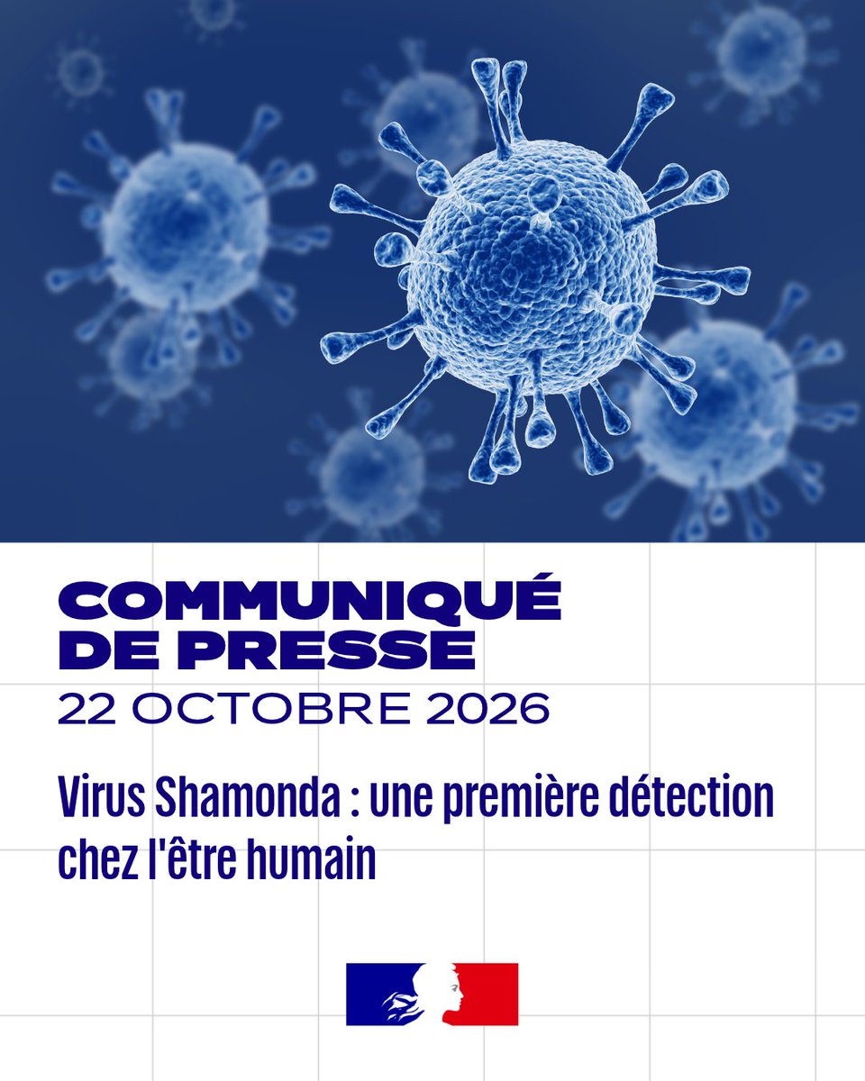 Sante_Gouv's tweet photo. #Communiqué 🗞️ | Virus Shamonda : une première détection chez l’être humain
Lire le CP 🔎 https://t.co/n3d4Iahosm https://t.co/x5pHhMtmB9