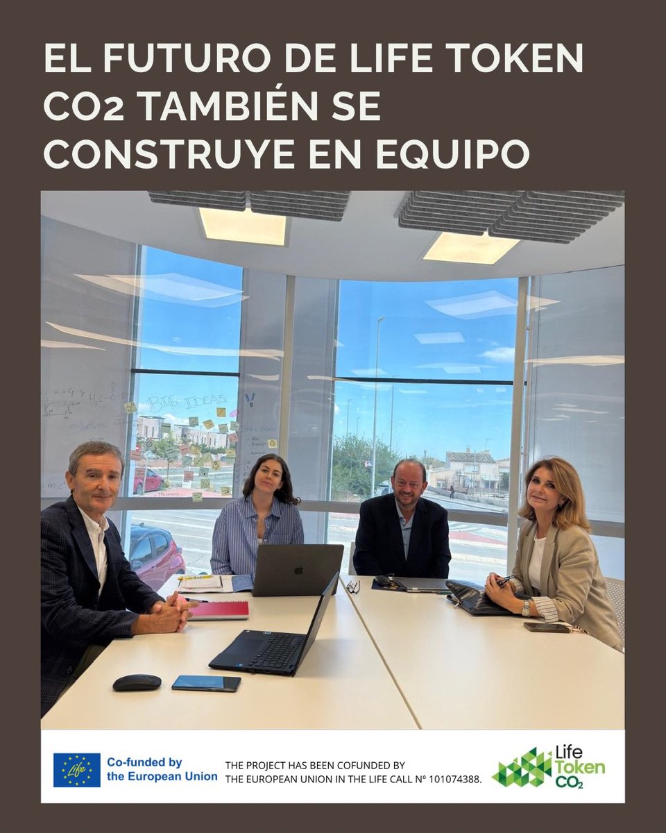 LifetokenCO2's tweet photo. ¡Seguimos avanzando!
El equipo de la UCAM, socio de LIFE TOKEN CO₂, trabaja en el entregable final del WP5, centrado en la sostenibilidad, replicabilidad y aprovechamiento de los resultados.
Innovación que busca generar impacto más allá del proyecto.
#LIFETOKENCO2 #UCAM https://t.co/FiGxC2fo9s