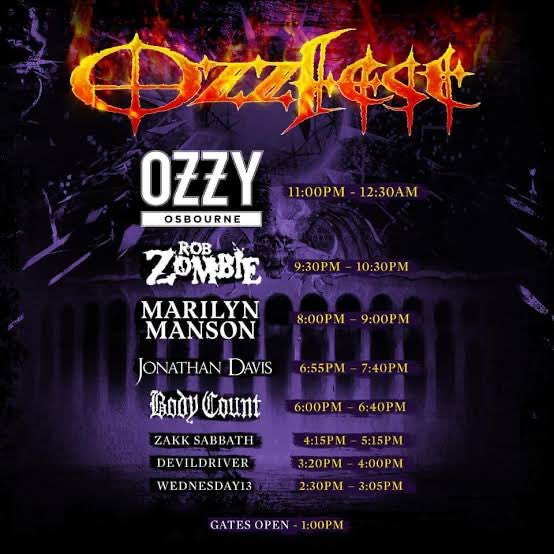 TheOzzFest's tweet photo. October 22, 2018
Ozzfest announced a special New Year's Eve Spectacular at @TheKiaForum in Inglewood, California https://t.co/rdOuYvURqB