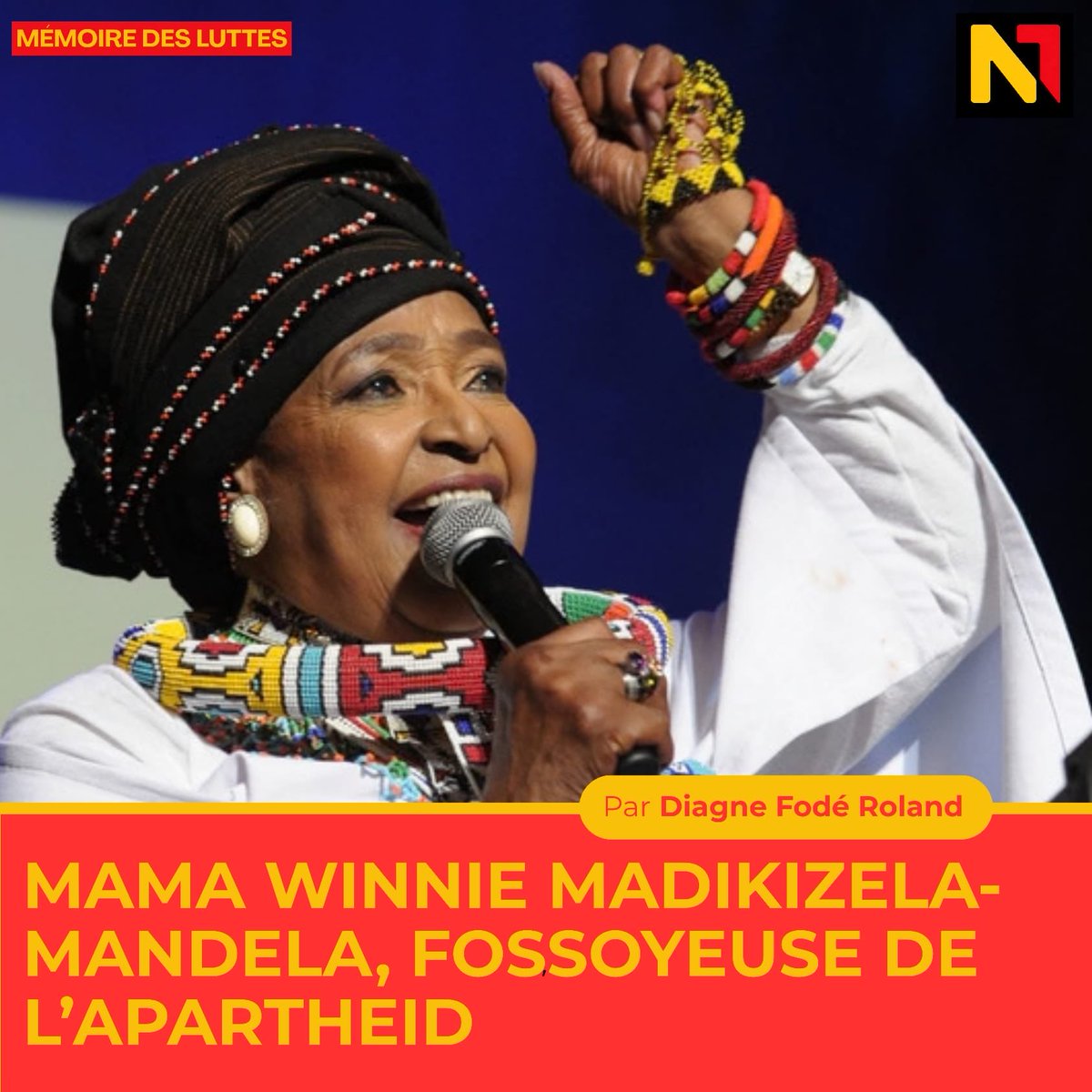 NoddaMedia's tweet photo. Winnie Madikizela Mandela (1936-2018), née Nomzamo Winifred Zanyiwe Madikizela le 26 septembre 1936, aurait eu 90 ans cette année. Premier volet de la série "mémoire des luttes" à découvrir sans tarder sur https://t.co/qOElkBLFD7 https://t.co/ksLWG7ViL1
