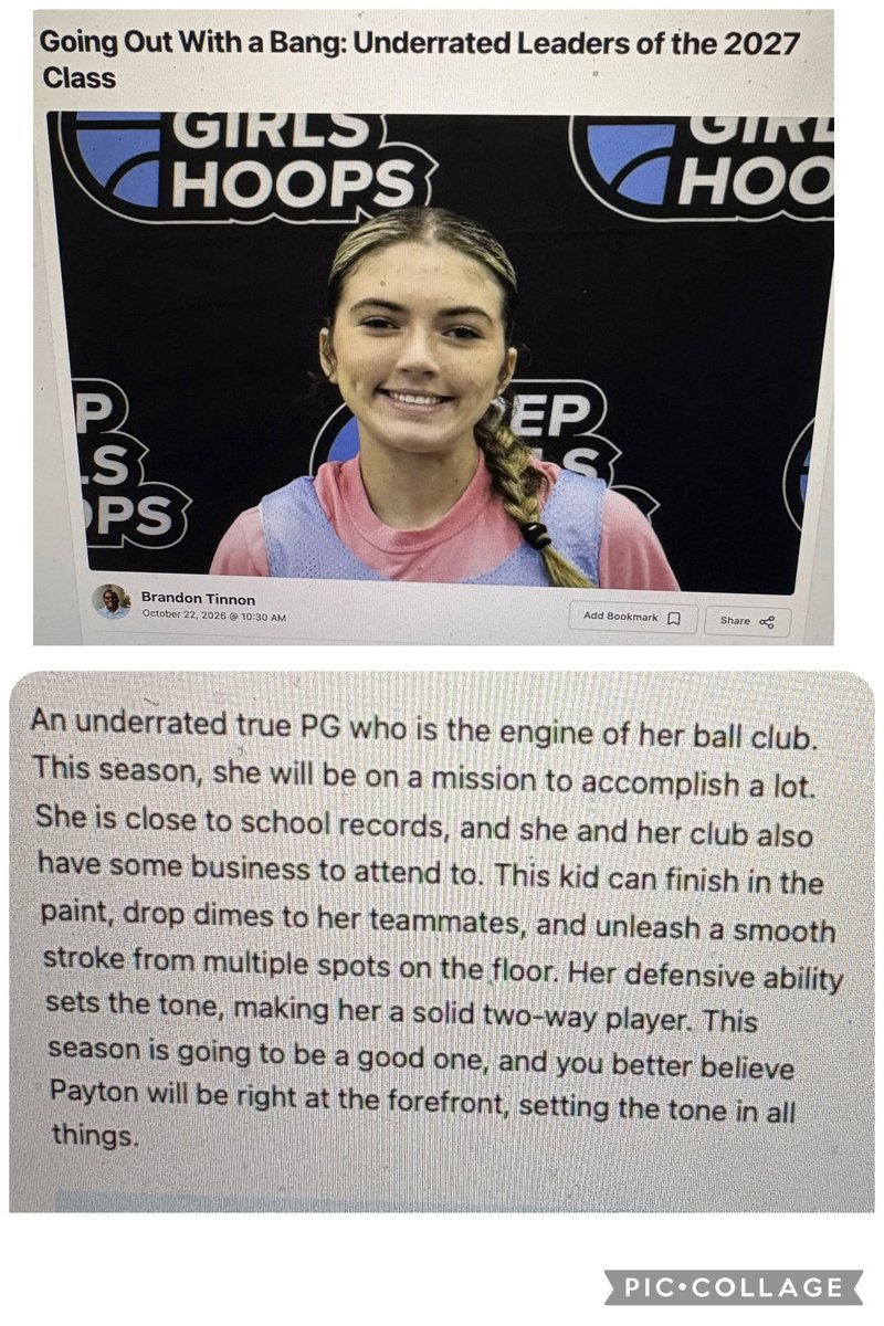 PaytonRollins6's tweet photo. I’m so ready to get it started!! Thank you @BrandonTinnon and @PGHTennessee for the write up! @EastTNAir @SDHS_LadyKeesBB @5StarPreps @prepxtra @talkinghoops23 @Topsiswear @mosesk225 @_BlakeDerrick https://t.co/lrjrsTveii