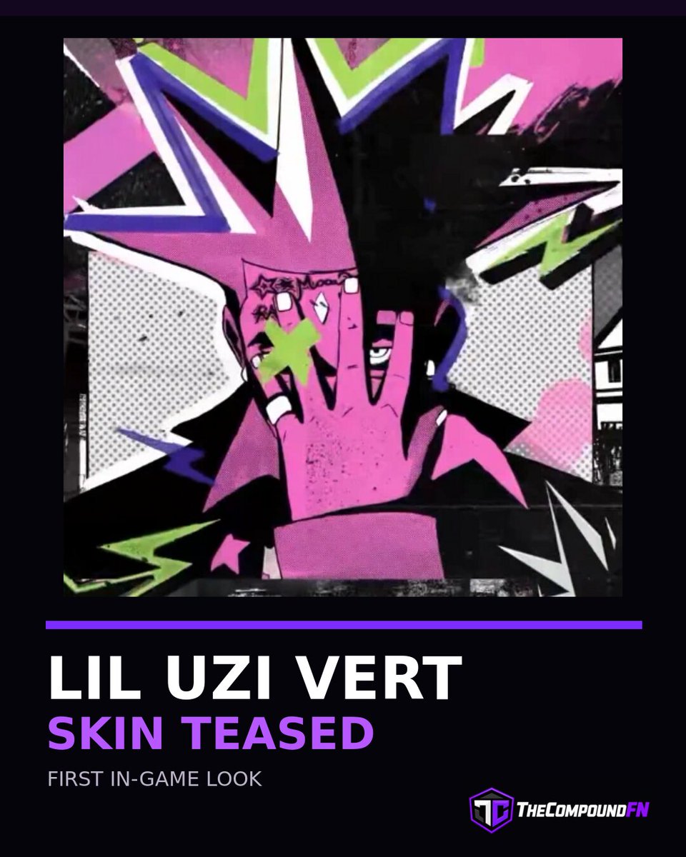 TheCompoundFN's tweet photo. Fortnite is teasing Lil Uzi Vert’s skin before showing the full model — and this bold anime treatment could make it one of the mini-season’s standout looks. The first in-game artwork is now visible, while the release date and full cosmetic set remain unknown.

Yet to be confirmed.