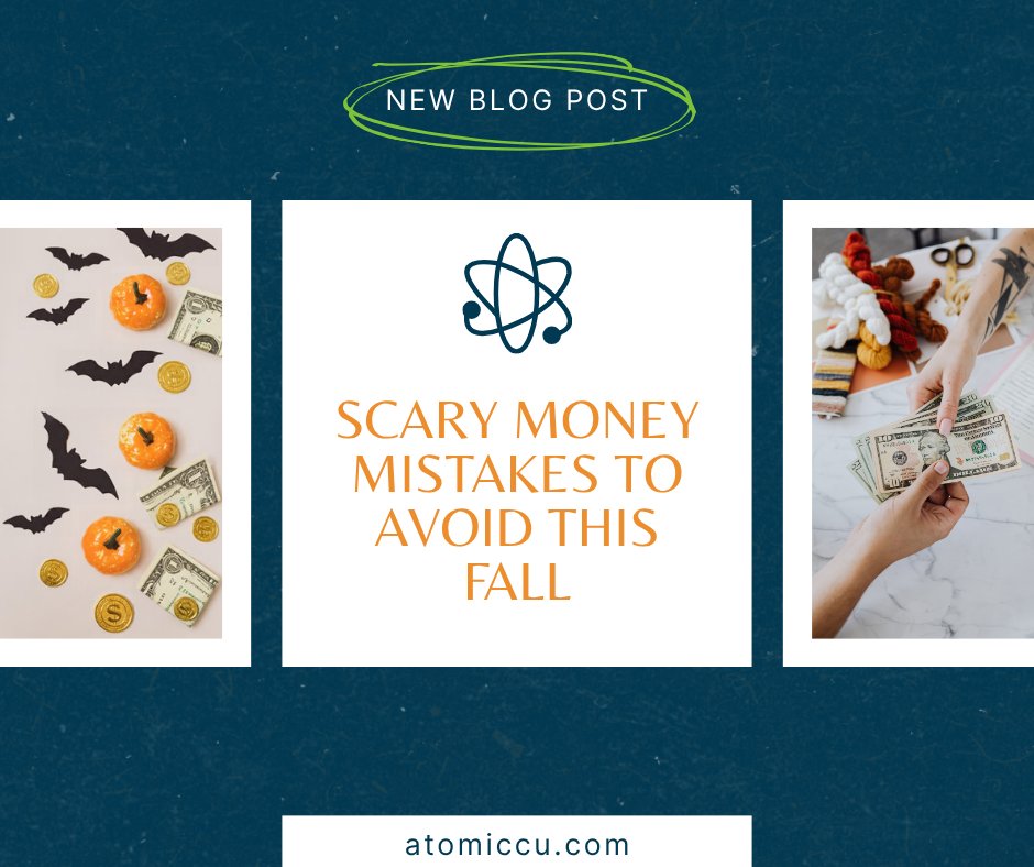 Atomic_CU's tweet photo. Fall expenses can get spooky fast. 🎃🍂

Read our latest blog on scary money mistakes to avoid this season and how to stay ahead of holiday spending

Learn more: https://t.co/i3CsPNcS9N

#ACU4U https://t.co/qBMZMxKLmr