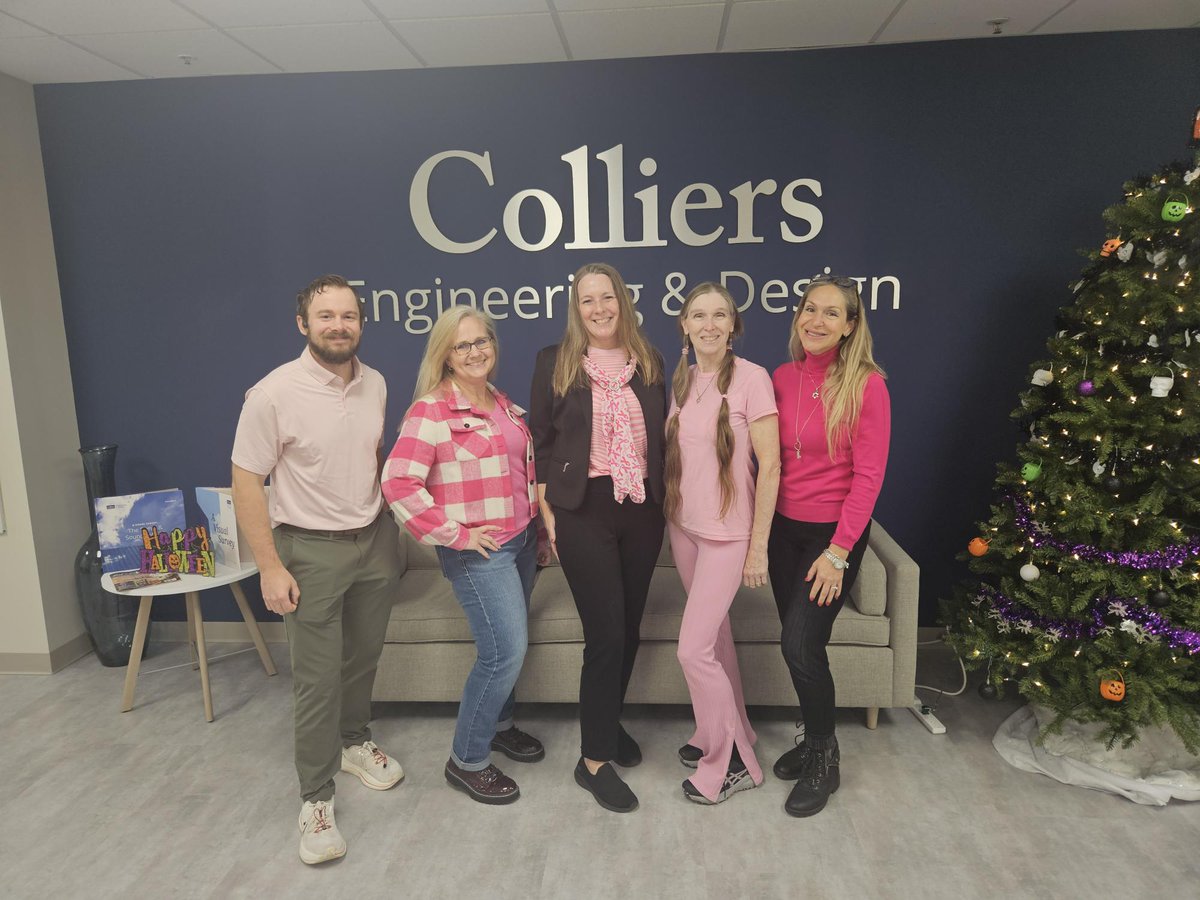 ColliersEng's tweet photo. We turned our office pink in support of Breast Cancer Awareness! 💗 Our team came together to honor those affected and raise awareness in our community.
 
#ColliersCaresInPink #BreastCancerAwareness #EngineeringHope https://t.co/s2cMk5kvSK