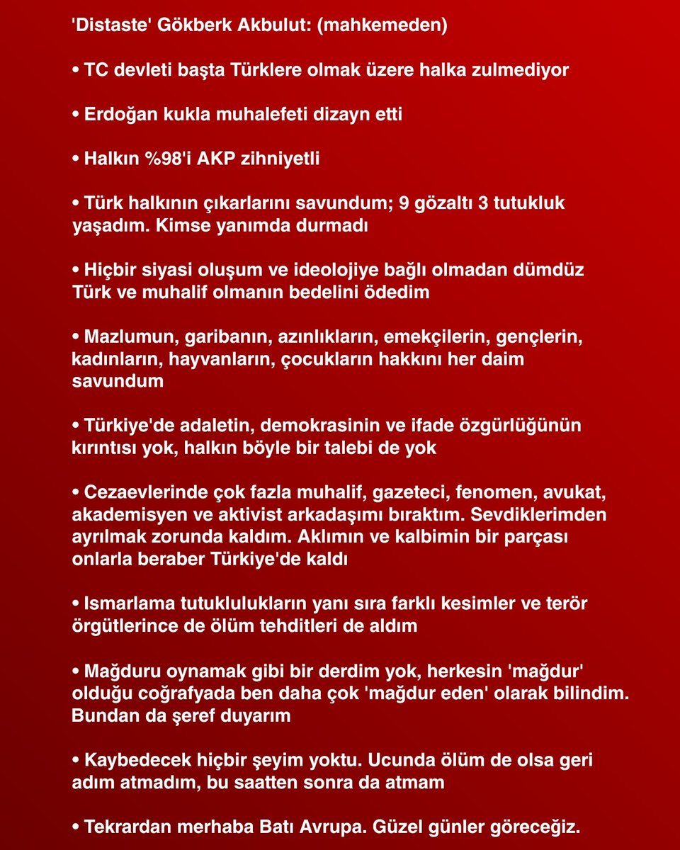 kiyas_haber's tweet photo. 🔴 SON DAKİKA: İçerik üreticisi Distaste'in Avrupa'daki oturum izni tüm süreçleriyle onaylandı.

• Türkiye'den herhangi bir iade talebi ciddiye alınmayacak. https://t.co/AFc4DJmuWn