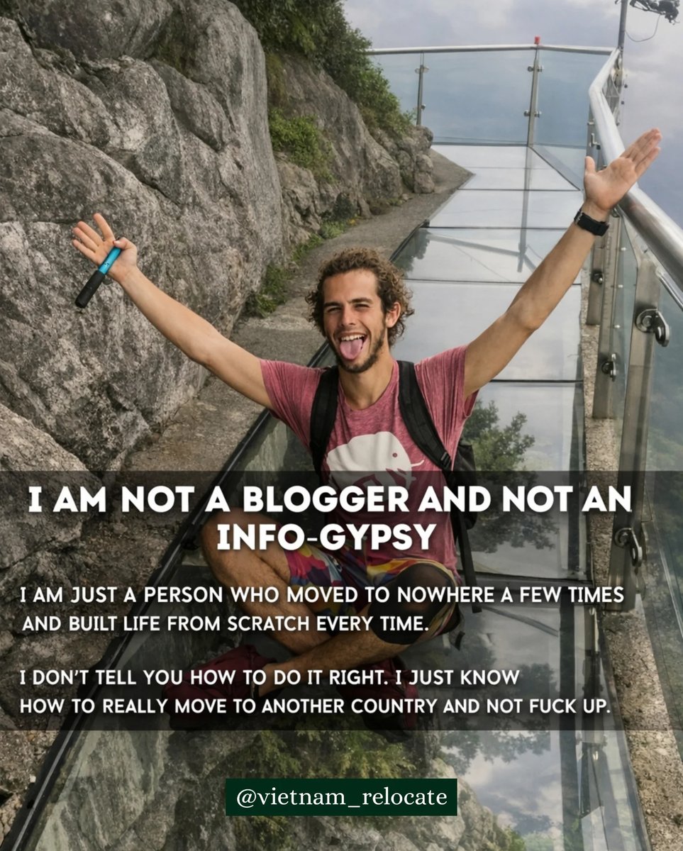 Queziaalves2's tweet photo. Let’s get acquainted! I’m Sergey. I never planned an extraordinary life, but my love for travel led me to Vietnam. Now I help with relocation, visa runs, and settling in. My story is in the carousel. Thank you for your trust and support. https://t.co/CcydCf5bpH