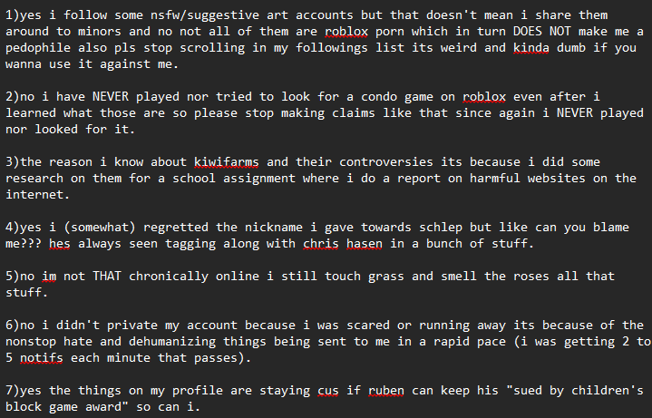 NamelessTheBase's tweet photo. i wanna clear up some things i saw people say about me: https://t.co/SErfND9bpo