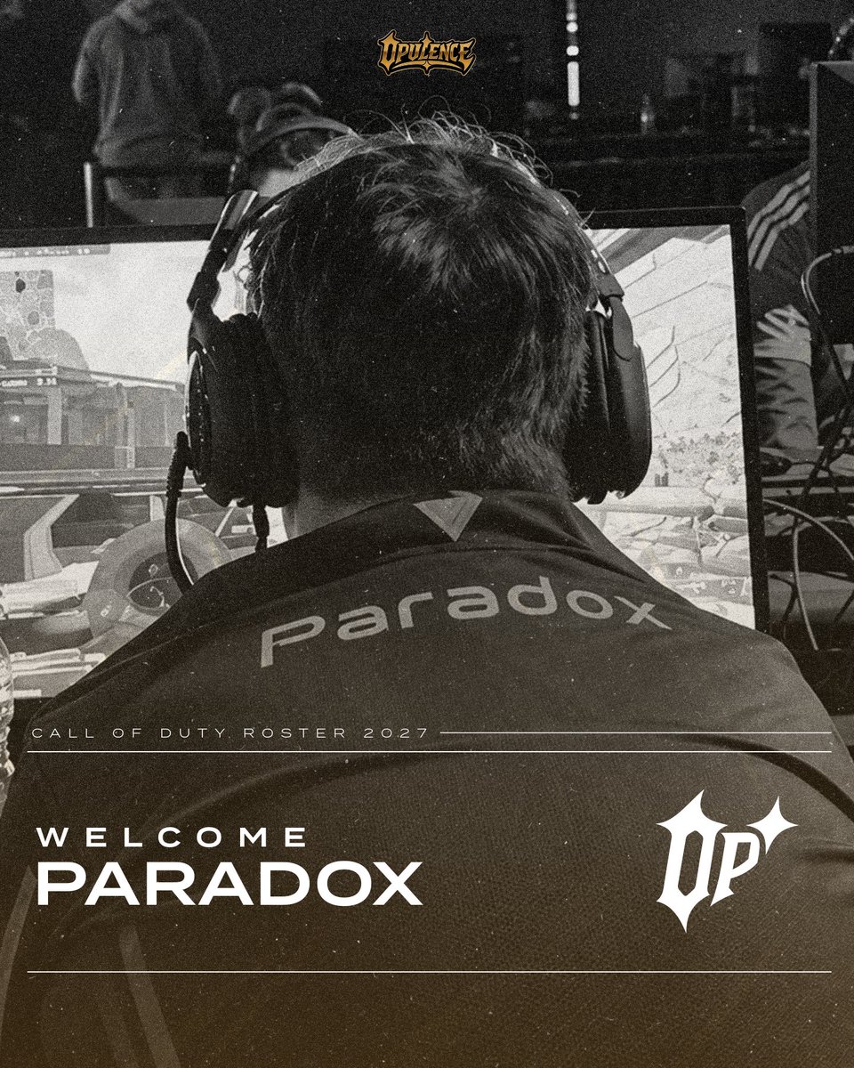 WeAre0pulence's tweet photo. Introducing your OPULENCE Call of Duty roster for 2027.

✦ @Aiido67
✦ @CryoXIV
✦ @JParadox_
✦ @Onslxught 

The work starts now. ✦

#WeAreOpulence https://t.co/2QU4QHqBb1