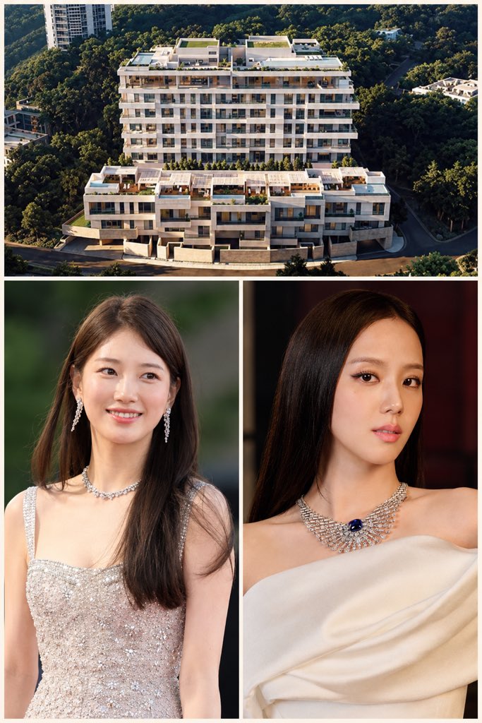 JISOOCravece's tweet photo. Suzy reportedly purchased ultra luxurious unit in L'Arbre 27 worth approx. 30 million USD, to become neighbors with BLACKPINK's  #Jisoo https://t.co/n4I8lacyJI