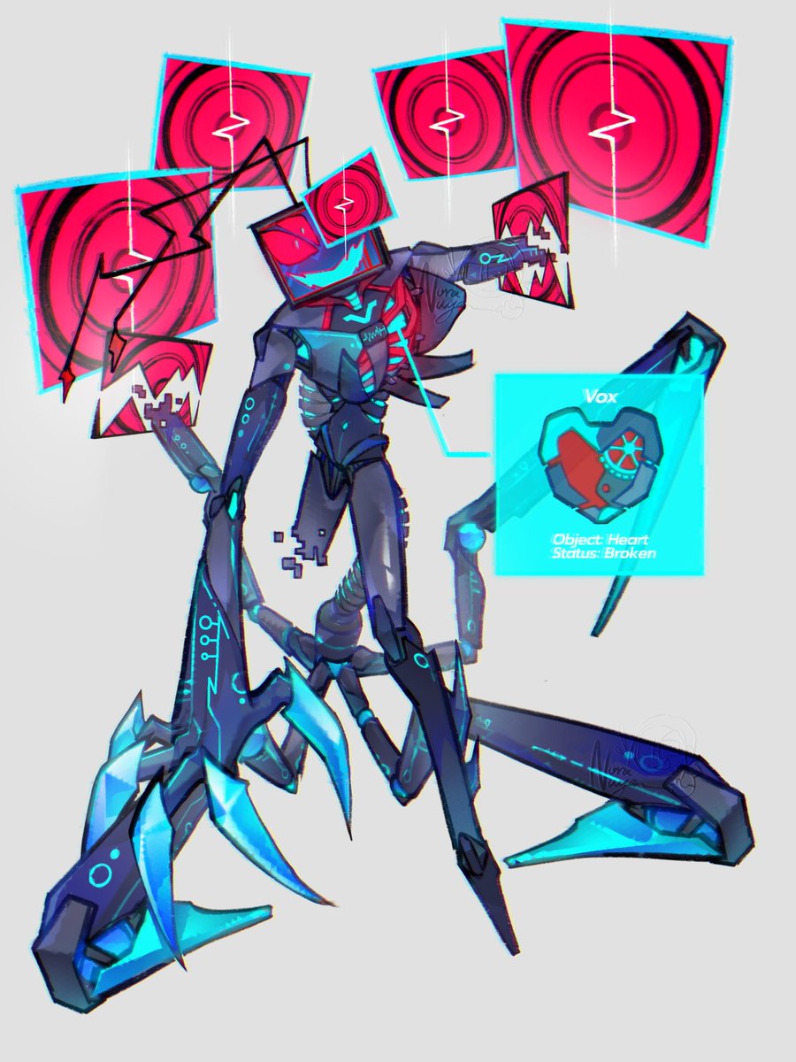 Voxneeds2getprg's tweet photo. (late) Day 14: Cyber 
#Voxfashion2026 #Vox #HazbinHotel https://t.co/fRZc2BRCXr
