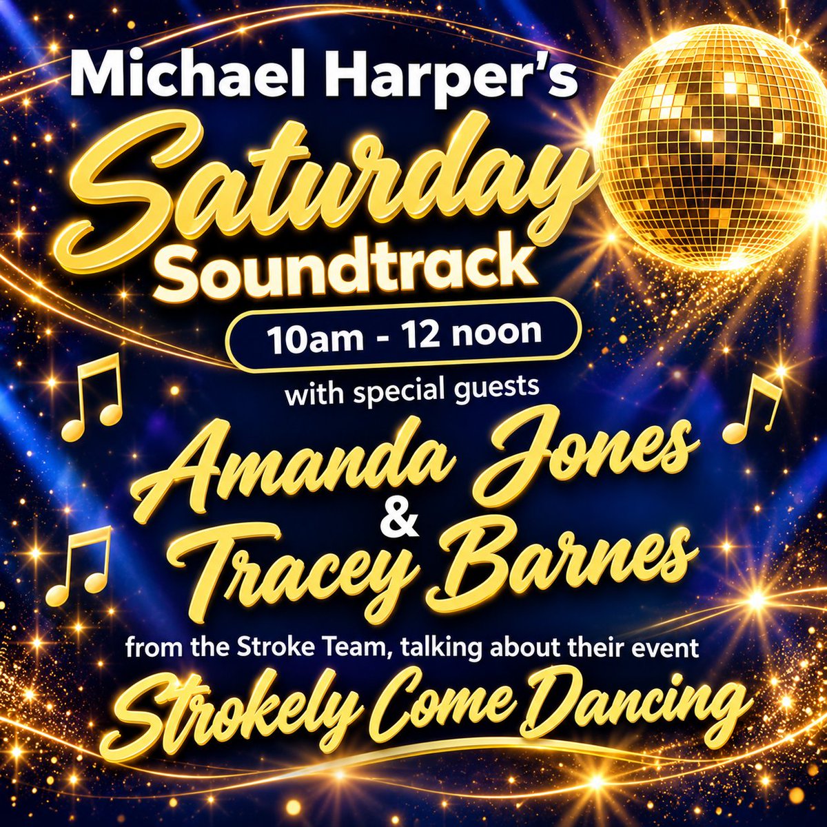 ListenToSHR's tweet photo. This Saturday Michael’s got a very special show lined up for you so remember to tune in! 10am-12noon
https://t.co/Q2vXJkuvxa 

#SheffieldHospitalRadio #SaturdaySoundtrack #StrokelyComeDancing #Sheffield #StrokeAwareness @MahmudNawaz https://t.co/Rw3TCabpF4