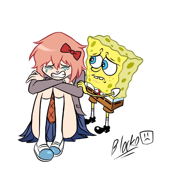 2Blocko's tweet photo. 😢🧽
#ddlc #sayori #spongebob https://t.co/TJ8tQVz4uj