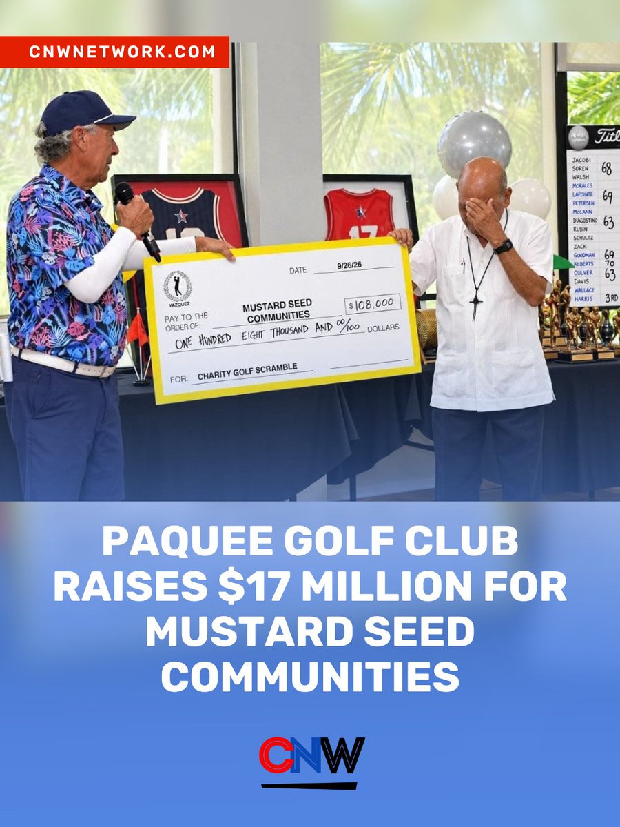 CNWNetwork's tweet photo. 🇯🇲⛳ J$17 MILLION raised for a powerful cause! South Florida's Caribbean community is making a difference! 💚💛🖤
https://t.co/wA4ENBhPC2 https://t.co/sbaESVSsLw
