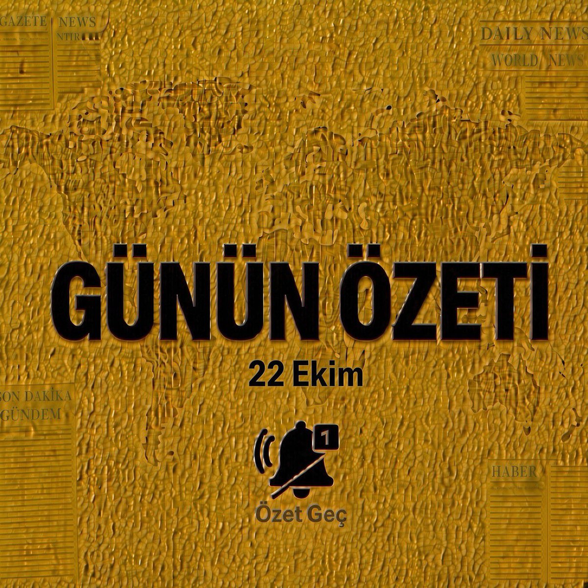 ozetgechaber's tweet photo. #SONDAKİKA | Bugün neler yaşandı, sizin için özetledik.(22 Ekim)

♦️Bizi takip edin tek tweetle haberdar olun. 
🔸Alışverişte taksit sınırları değişti. 
🔸Merkez bankası, faizi %37’den %36’ya indirdi.
🔸Benzine 3,30 TL indirim geldi.
🔸Fon teklifi, TBMM Genel Kurulu'nda kabul edilerek yasalaştı.

🔸Bayrampaşa'da piyasa değeri 350 milyon TL olan dünyaca ünlü markalara ait 120.000 adet sahte parfüm ele geçirildi.

🔸İstanbul Gaziosmanpaşa'da 15 ton bozulmuş et ve et ürününe el konuldu. (İHA)

🔸Türkiye'de her 10 kişiden 7'si borçla yaşıyor. (Nefes)

🔸İzmir'de polis memuru Aykut Erol, üç hafta önce nişanlandığı avukat Özge Penbegül’ü tabancayla öldürdükten sonra aynı silahla intihar etti.

🔸Antalya'da birlikte yaşadığı kadının 11 yaşındaki kızına cinsel istismarda bulunan O.E.'ye 30 yıl hapis cezası verildi.

🔸Aydın'da çocukların kullanıldığı müstehcen içerikleri satın aldıkları tespit edilen 5 sapık tutuklandı.

🔸Rekabet Kurulu, EspressoLab'in çoğunluk hissesinin Birleşik Arap Emirlikleri merkezli Mina Roasters'a devredilmesine izin verdi.

🔸Bursa'da telefon faturasını yüksek bulan bir şahıs, mağazada çalışan 4 aylık hamile kadını başından, boynundan ve sırtından bıçaklayarak ağır yaraladı.
•Saldırganın 2 hafta önce cezaevinden çıktığı öğrenildi.

🔸Değişen alışveriş taksit sınırlarını yoruma bıraktık. 

🔸Alihan Kuriş suç örgütü soruşturması kapsamında gözaltına alınarak adliyeye sevk edilen 24 şüpheliden 19’u tutuklandı. 
•5 şüpheli hakkında ise adli kontrol kararı verildi.

🟨 Siyaset

🔸Mustafa Sarıgül'ün yakın koruması Ömer D. gözaltına alındı.
•Emir Sarıgül tutuklandı. 

🔸Milli Eğitim Bakanlığı, META'ya dava açacak.
•Milli Eğitim Bakanı Tekin: "Ya içeriklerinizi bu çocukların erişemeyeceği şekle sokun ya da çocukların zarar görmeyeceği şekilde onaylayın."

🔸Ümit Özdağ: “Halk TV de kapatıldı.
Kapatıldıktan sonra Halk TV yetkilileri açıklama yapmışlar; ‘Bazen Kürt olduk, bazen LGBT olduk’ diye. Doğrusu ben de ‘Keşke zaman zaman Atatürkçü de olsaydınız’ dedim içimden.”

🔸İstanbul Cumhuriyet Başsavcılığı, Mustafa Sarıgül'e ait olduğu iddia edilen müstehcen görüntülerin yeniden incelenip günümüz teknoloji koşulları gözetilerek rapor hazırlanmasını talep etti.

🔸Kadıköy Belediye Başkanı Mesut Kösedağı, CHP'den istifa edip Yeni Parti'ye katıldığını duyurdu.

🟨 Borsa | Ekonomi 

🔸Fon Koordinasyon Kurulu, 7. toplantısını gerçekleştirdi.
•Fon soruşturması kapsamında 55.755 hesaba toplam 49,7 milyar TL ödeme yapıldı.
•Tasfiye sürecindeki fon sayısı 131'den 47'ye düştü.
•Hedef Portföy'e ait 31 fonun 18'inin tasfiyesi tamamlandı.
•Bu kapsamda 10.008 hesaba 8,9 milyar TL ödendi.

🔸Fon soruşturmasında 11 şüpheliye tutuklama, 4 şüpheliye adli kontrol tedbiri talep edildi.
•5 yeni şüpheli gözaltına alındı. 

🟨 Dünya

🔸Kanada Başbakanı Carney: "Türkiye, NATO'nun en büyük ikinci silahlı kuvvetlerine ve en yenilikçi hızla gelişen savunma sanayilerinden birine sahip."

🔸Fransa’da genellikle çiftlik hayvanlarında görülen Shamonda virüsü ilk kez bir insanda tespit edildi.
•Virüsün tespit edildiği hastanın hayatını kaybettiği bildirildi.

🔸Donald Trump: "Rusya-Ukrayna ve İran savaşlarını bitirmeye çok yakınız, öyle ya da böyle sona erecekler."

🔸Stick Run oyununun yapımcısı Manuel Otto, açtığı canlı yayında kendini yakarak hayatını kaybetti.

🟨 Spor

🔸Real Madrid, Arda Güler ile 5 yıllık yeni sözleşme imzaladı. (Fabrizio Romano)

🔸Galatasaray-Fenerbahçe derbisinin hakemi Atilla Karaoğlan oldu.

🔸Sergen Yalçın: "Berke Özer Milli Takım'a gelmek için can atıyor."

🔸Eski TFF Başkan Vekili Lütfi Arıboğan hakkında 'silahlı terör örgütüne bilerek ve isteyerek yardım etme' suçundan iddianame düzenlendi.

🔸A Milli Takımımızın yeni teknik direktörü Sergen Yalçın'ın teknik ekibi açıklandı.(yoruma bıraktık.)

🔸MS | Trabzonspor 2-0 Hearts
🔸Beşiktaş 2-2 Crystal Palace(devam ediyor.)

🟨 Her akşam günün en önemli gelişmelerini size özetliyoruz.

🔸Devam edebilmemiz için lütfen bizi takip ederek destek olup bildirimleri açın.
