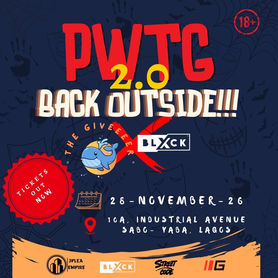 GIVEEEERthe1st's tweet photo. PERFORMING LIVE❗️ON THE 28TH OF NOVEMBER 📅 
@drikmarley 
SO MANY REASONS FOR YOU TO BE "BACKOUTSIDE"
#PWTG  #BACKOUTSIDE  #PARTY  #PERFORMANCE https://t.co/vAyN0CgHaD