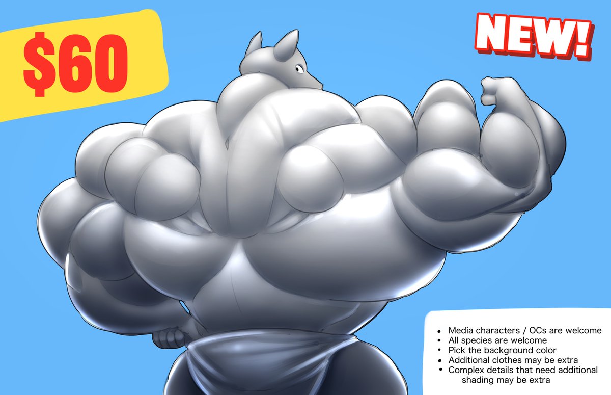 FatWuff's tweet photo. A new project has arrived to celebrate backtober! Become an original poser with this brand-new YCH starting at 60 USD!

Available until December 11th https://t.co/lLc4yBHMDB