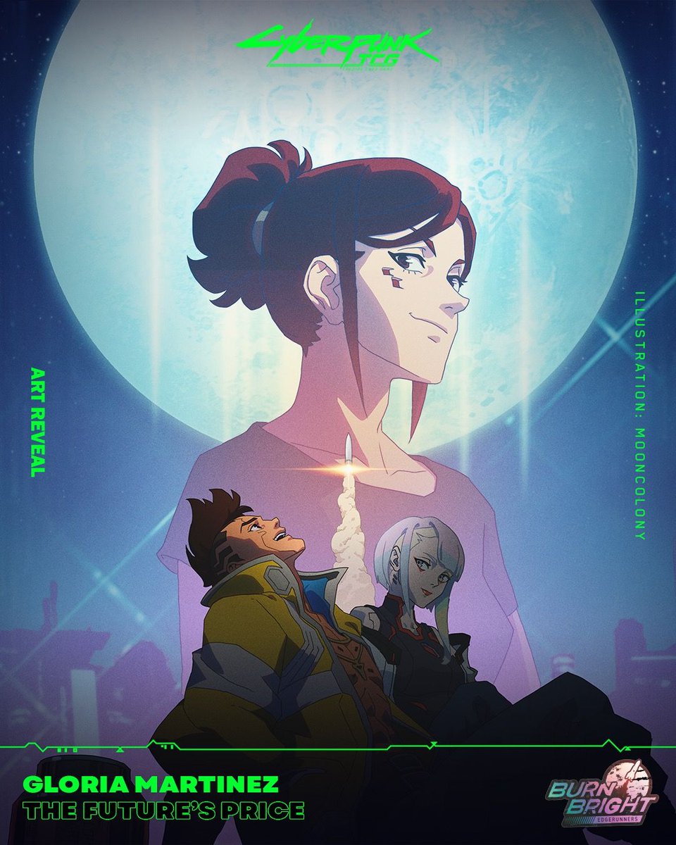 Cyberpunk_TCG's tweet photo. “Everything I do, I do for you…”

Gloria Martinez: The Future’s Price, illustrated by Mooncolony.

Find your local Cyberpunk TCG store here👇🔗 https://t.co/ZfCzEJ0Gtk