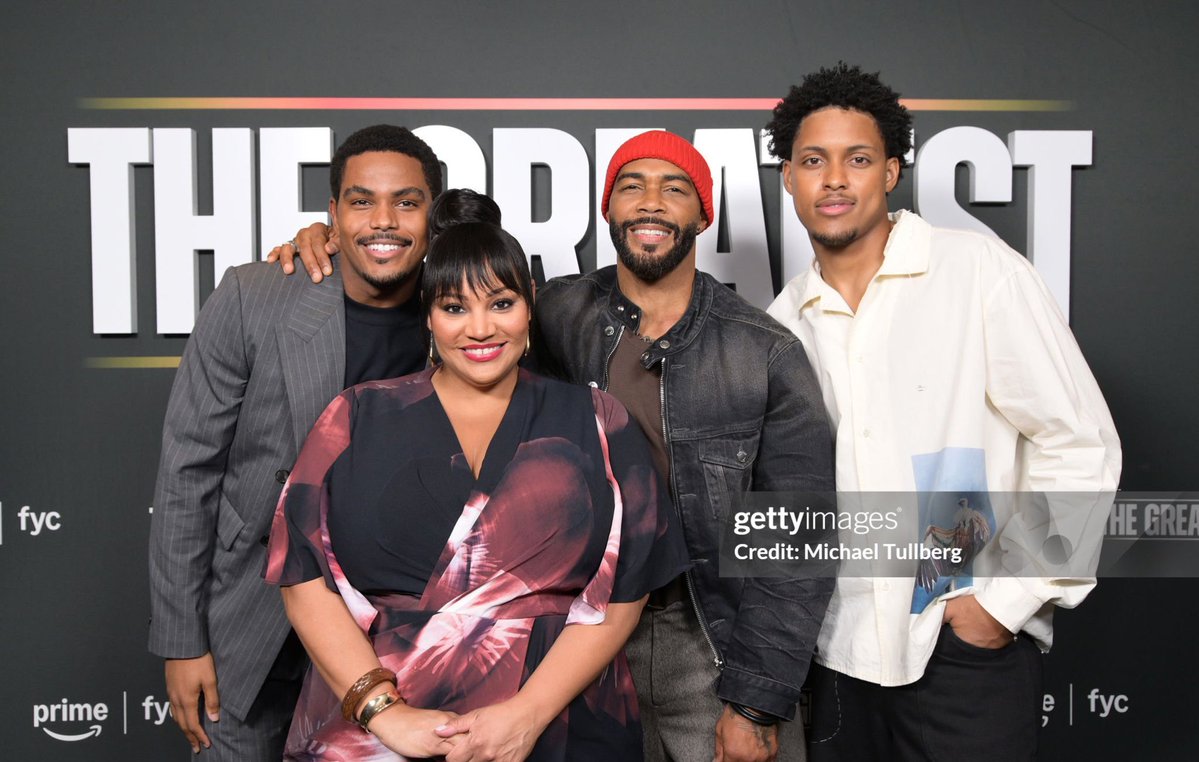 PowerTVFans's tweet photo. Omari Hardwick, Michael Ealy, Dana Gourrier, Jaalen Best, Kai Parham, Amin Joseph and Ben Watkins at ‘The Greatest’ screening (10.21.26) https://t.co/pNDLpJcYha