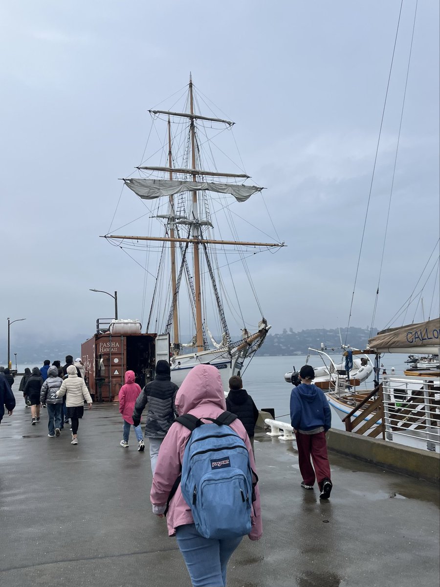 clstward1's tweet photo. #GCC_Charters @EPIC_academics #4thgrade explorers experienced life at sea. They hoisted sails, navigated, observed plankton & other marine life. This offered wonderful insight into the life and skills required for sea exploration. @gcc_jsample @iborganization @CalloftheSea https://t.co/Fs1gipriqb