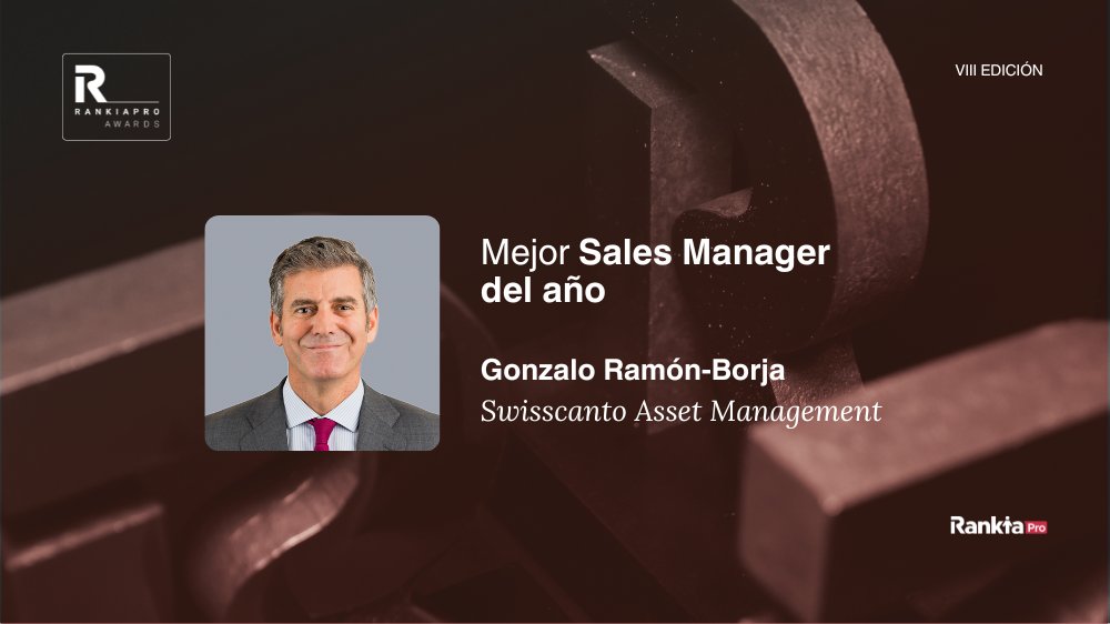 RankiaPro's tweet photo. 🏆 Gonzalo Ramón-Borja, de Swisscanto AM, gana el premio a Sales Manager del Año en la VIII Edición de los #RankiaProAwards 2026. ¡Enhorabuena! 🎉

#FundsExperience https://t.co/6a72Yhf3Kc