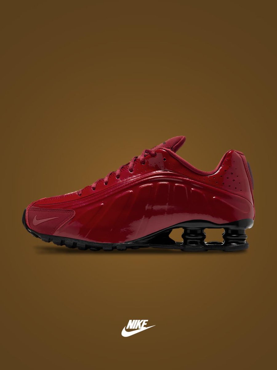 Kixify's tweet photo. Nike Shox R4 Team Red / Black release November 2026 for $155. https://t.co/275apTCH3q https://t.co/AKcQEKJ2v9