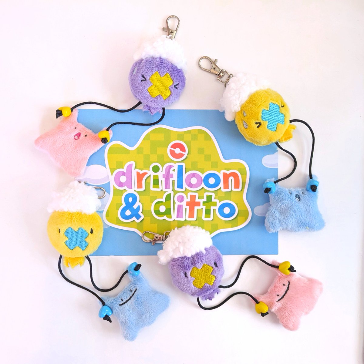 Foureyedalien's tweet photo. Made some self indulgent keychains of Drifloon and Ditto from Pokopia 🙂‍↕️ very happy with how cute they turned out!

I have some up on my shop if anyone wants one! https://t.co/LlgDaoivEd