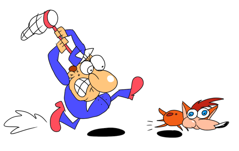 Tailsrgtguy's tweet photo. just thought of a cartoon on where a zoo keeper guy trying to catch a escaped bandicoot named bandy https://t.co/BtPsUOuMG0