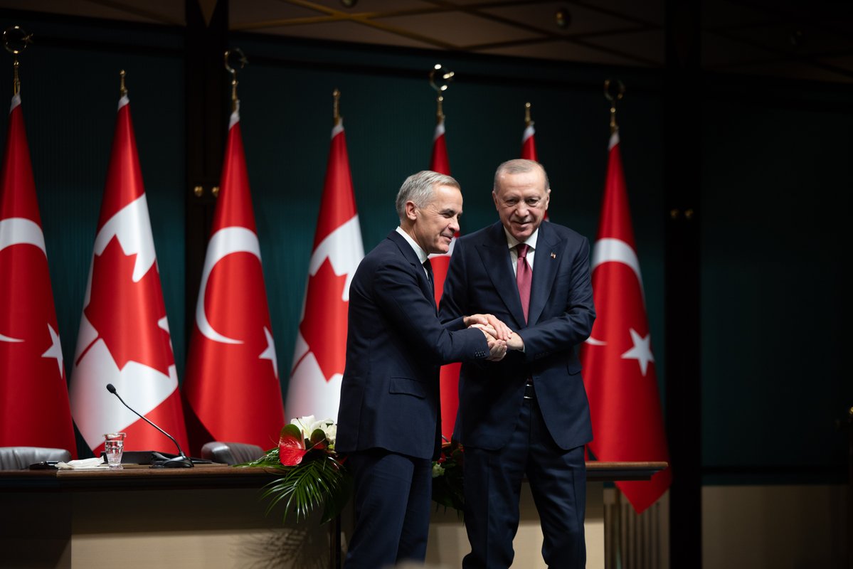 CanadianPM's tweet photo. Today, Prime Minister Carney met with the President of Türkiye, Recep Tayyip Erdoğan. Read a summary of the meeting: https://t.co/sGN0zJHEbw https://t.co/9FS3ReIoYG