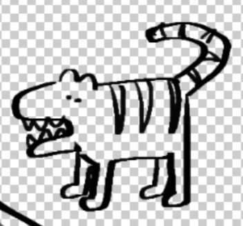 3setto's tweet photo. tiger with six pieces of teeth https://t.co/AwZ4jHdmBl