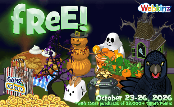 ganzestore's tweet photo. Choose a FREE seasonal gift with select purchases of 33,000 eStore Points or more until October 26, 2026! https://t.co/soM20co2ha

#Webkinz #Classic #Halloween #Fall #Autumn @webkinz https://t.co/v0rKgwt8U2