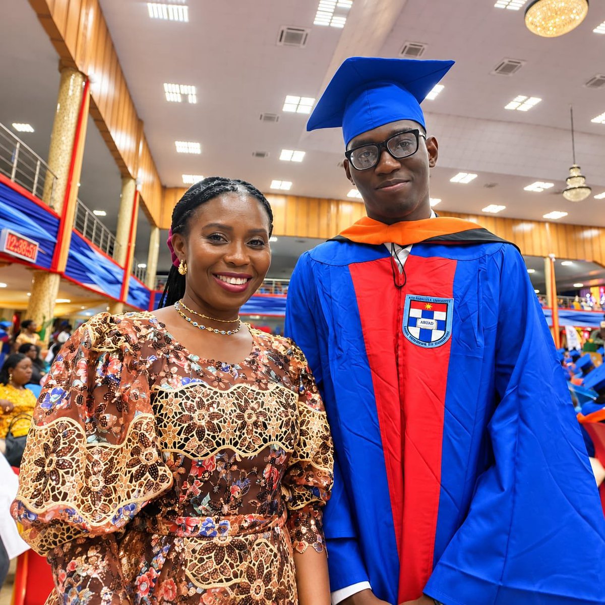 genakhena's tweet photo. Tosan, late Temisan Okomi’s son just graduated from Afe Babalola University with a 1st class degree. Ordinary, this calls for celebration, but to think that Temisan is not alive to witness this day is hard to take. 
Congrats, Tosan, dad will be proud of you in heaven https://t.co/C8BXfrZo7z