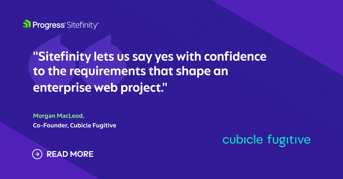 Sitefinity's tweet photo. How do modern law firms balance content complexity, security &amp; marketing agility? 🤔  

See how @CubicleFugitive used Sitefinity CMS to help Aird &amp; Berlis modernize its website, boost SEO &amp; increase indexed pages by 33%. 

Read the customer story: https://t.co/R0LBjOxSIw https://t.co/wpKLgMUvoE