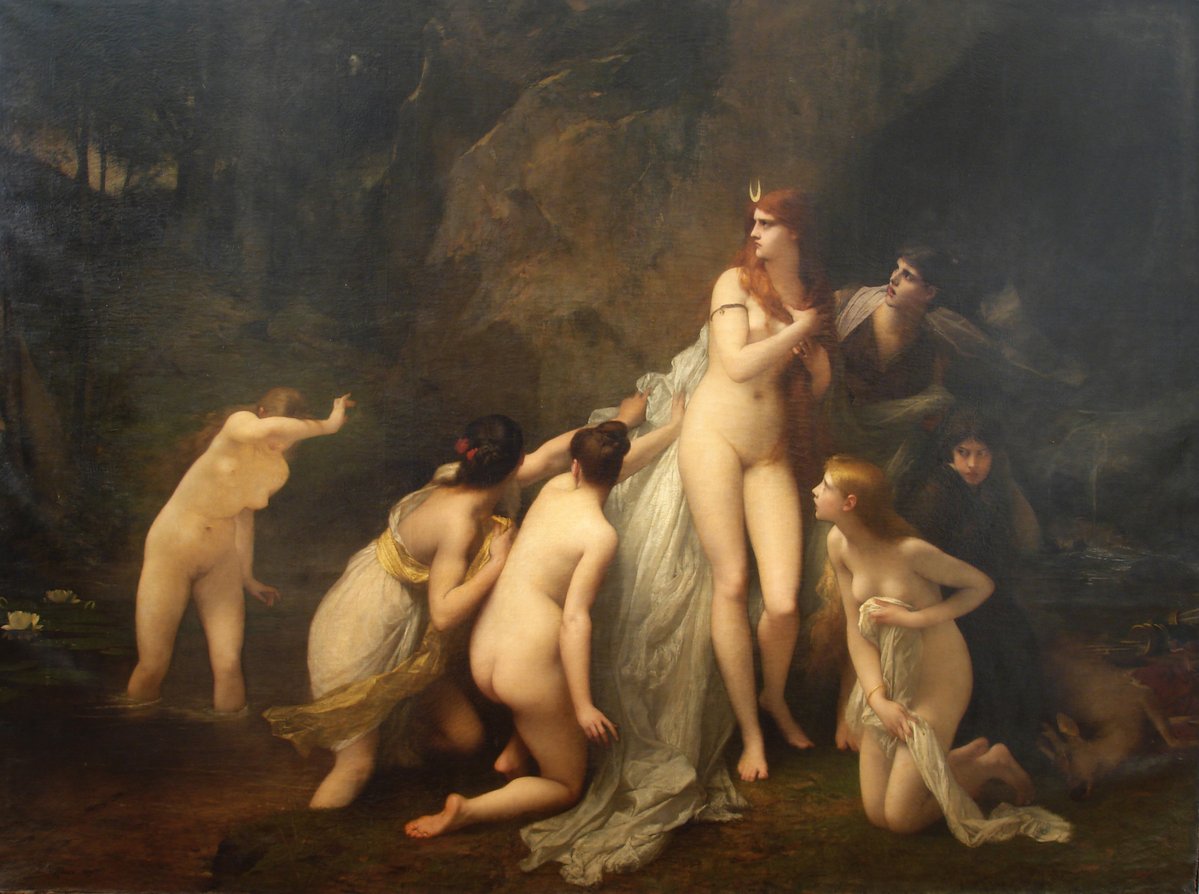 BellasArtesAR's tweet photo. El ciclo de visitas guiadas “Obras en diálogo” propone analizar en sus semejanzas y tensiones dos pinturas emblemáticas de la colección: “Diana sorprendida” (1879), de Jules Lefebvre, y “La ninfa sorprendida” (1861), de Édouard Manet.
¿Cuándo? El domingo 25 de octubre, a las 16. https://t.co/19WoxMYFnG