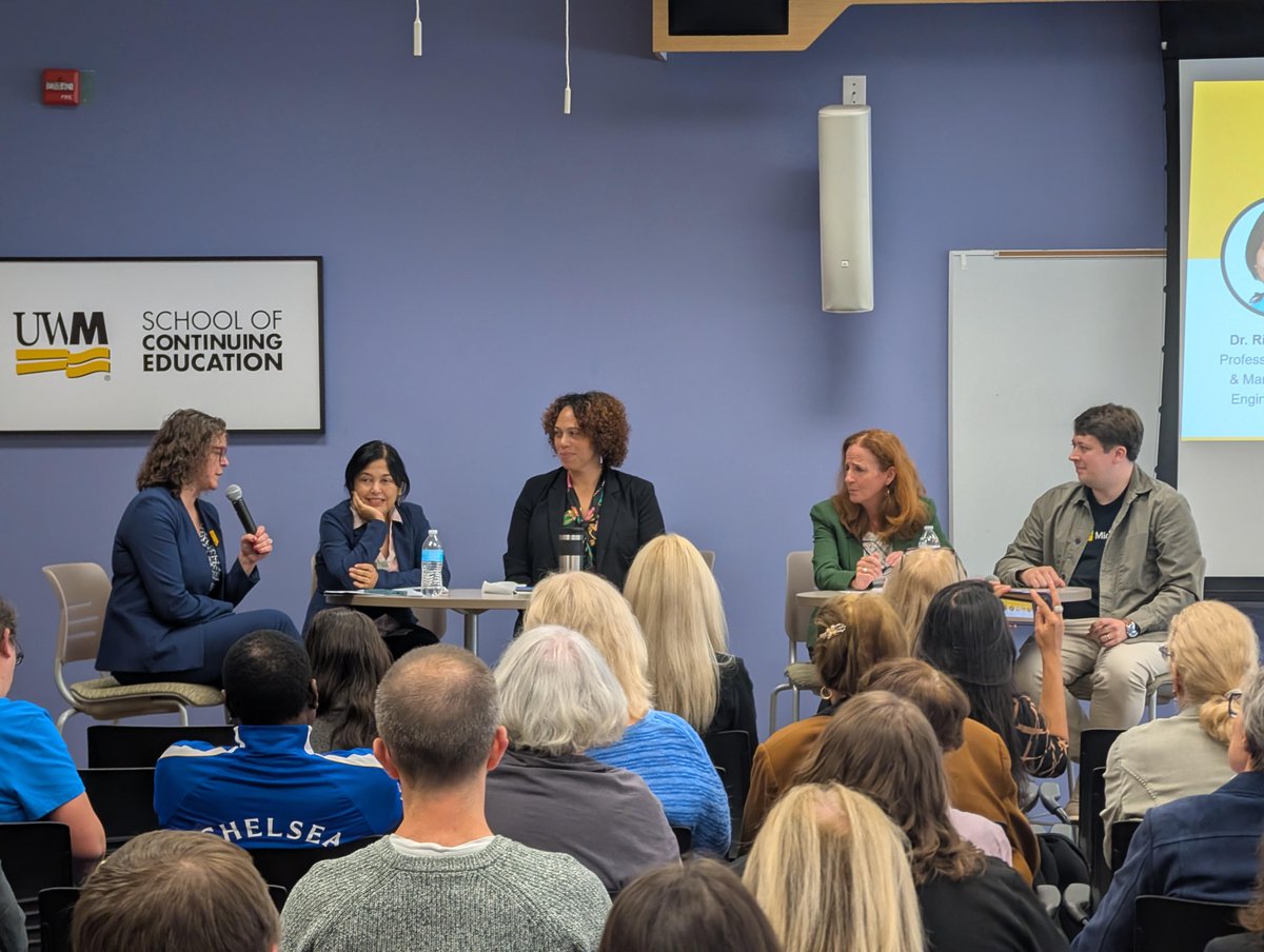 UWMContinuingEd's tweet photo. Thanks for joining our discussion on AI and Wisconsin's workforce future! Let's explore AI tools responsibly and transparently. 🤖✨ #UWMContinuingEd #FutureOfWork #Wisconsin #WorkforceReadiness #Innovation https://t.co/OBGqBFvWwK