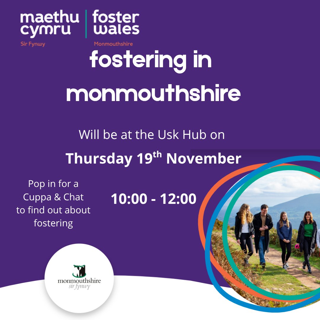 MonHubs's tweet photo. Galwch heibio am Baned a Chlonc i gael gwybod mwy am faethu

Pop in for a Cuppa &amp; Chat to find out about fostering https://t.co/6pWI4Au5JZ