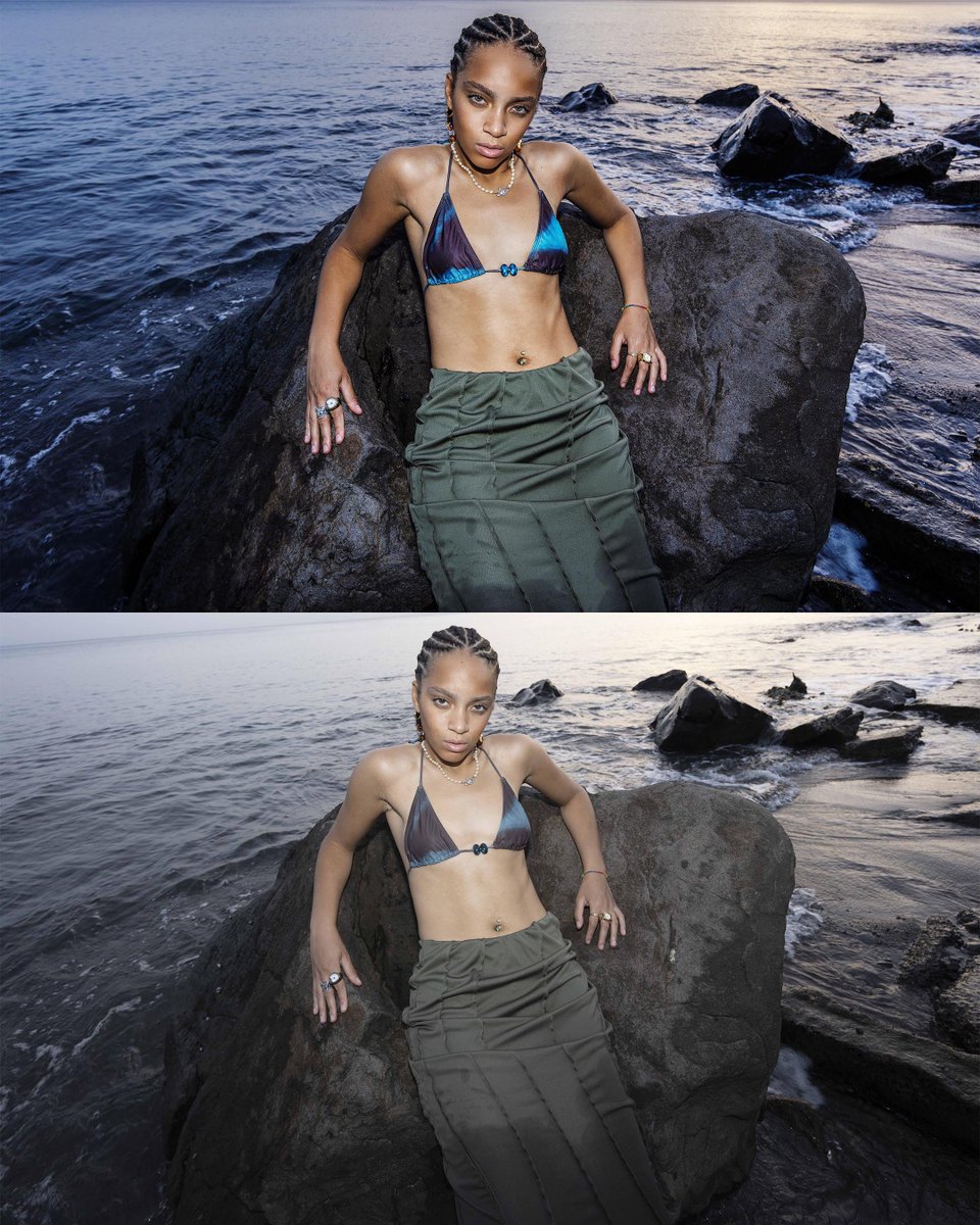 minattitude's tweet photo. J’aime trop retoucher les shoot à la mer https://t.co/GZQ9uH0uxY