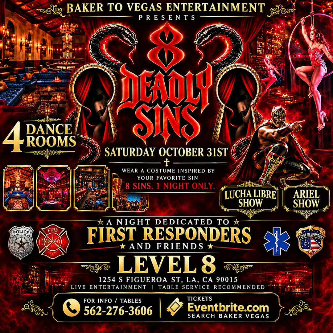 EventsInCali's tweet photo. https://t.co/MvO4Y6f9xZ
Halloween 8 Sins, Level 8, Los Angeles, CA | Oct 31, 2026
#California #CaliforniaEvents #EventsInCalifornia #Halloween8Sins #Level8 #LosAngeles #Halloween #Music #Nightclubs #latestevents #newevents #todayevents #events #eventspace #allevents https://t.co/nrpJxjXx0T