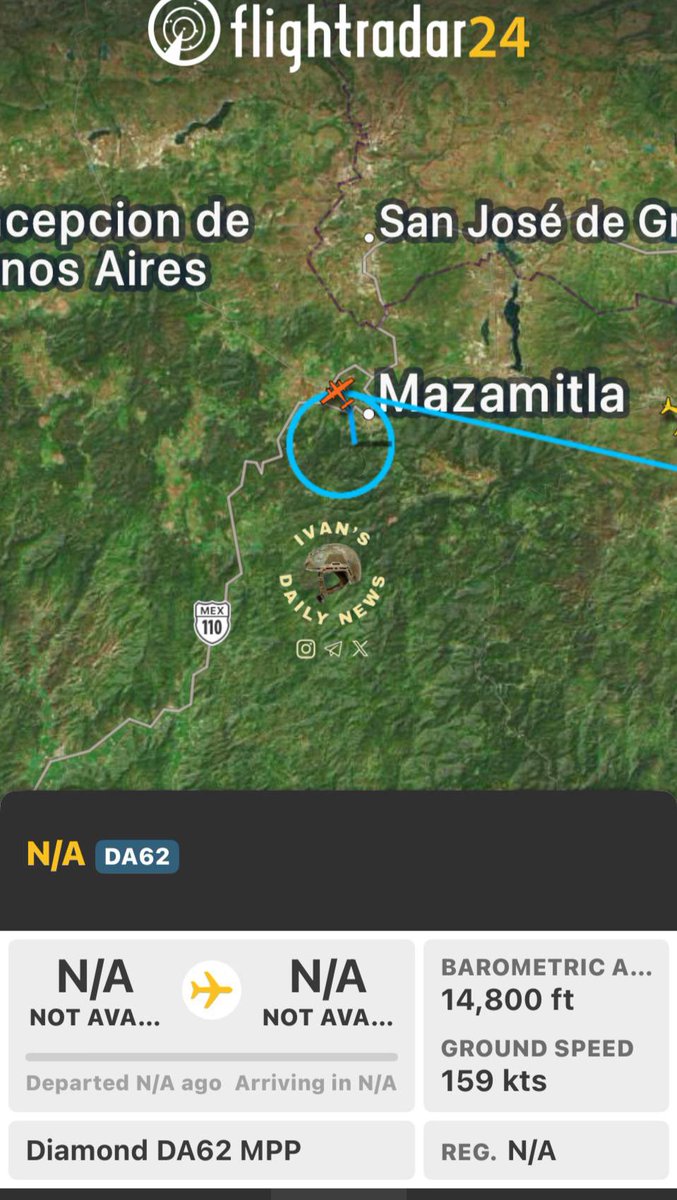 idn__03's tweet photo. Mazamitla, Jalisco 📍

🔴🔴
Aeronave de fuerzas federales hizo vuelos de reconocimiento ayer miércoles por la tarde en Mazamitla 📍

🛰️📡🛰️ https://t.co/pqSxGqojL3