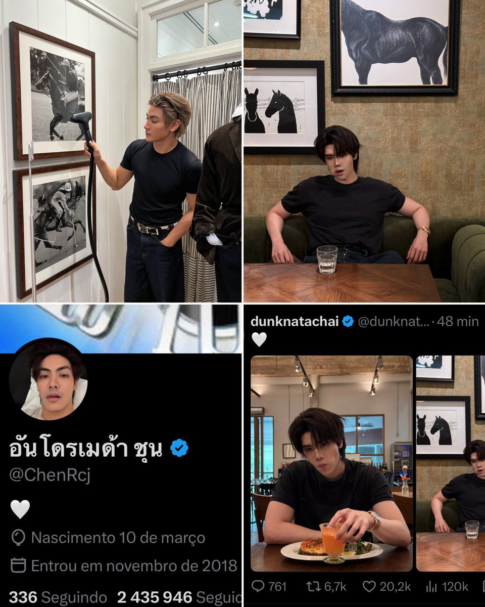 kaaijd_'s tweet photo. - O coração 🤍
- As fotos de cavalos
- Trecho da música do Joong: “Porque você é a única pessoa que sempre esteve lá para mim.Porque você é a única pessoa que sempre esteve lá para mim. Minha mente está triste sem você.” 
- Trecho da música do Dunk: “Talvez a gente se case um dia, mas quem sabe? Acho que vou levar esse pensamento para o túmulo, mas quem sabe? Eu sei que vou te amar para sempre”

JOONG E DUNK, EU DEVO ACREDITAR QUE TUDO É COINCIDÊNCIA E EU QUE SOU MALUCA????? 🤡🤡