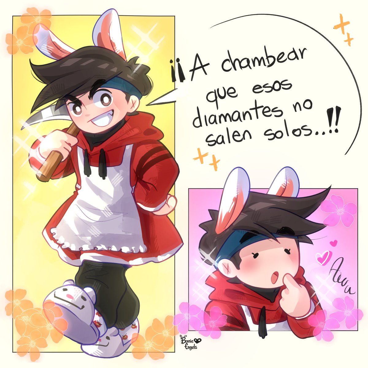 B0nnie_Engels's tweet photo. El cubito todo bonito todo precioso ✨✨
.
[#qsmp2 #roierfanart] https://t.co/H9pa8G19lM
