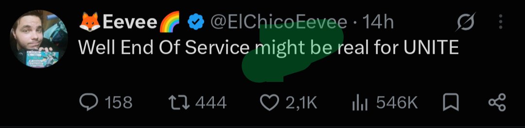 ElChicoEevee's tweet photo. Also I Will mention this.

If I am wrong about the End Of Service I never confirmed its going to, again, regarding of what I Saw MIGHT yes you read that good MIGHT happen.

If you guys are really worried cause It might happen for real its cause obv you guys do see It too and its not just a random thing that someone is bullshitting.

As always I try to be trustful with my information and I dont have any reason besides April Fools or Spanish April Fools to make a prank or bullshit about this. Thing that its not even today neither tomorrow neither in a week.

I obviously dislike the idea of an EoS but since its something I tried to deny for months in a lot of conversations even tho you guys know I wasnt in a good mood either a good health and It hurts me thinking the Game could end I am a bit more chill with It cause I Will enjoy the Game no Matter what until the last of its days.
