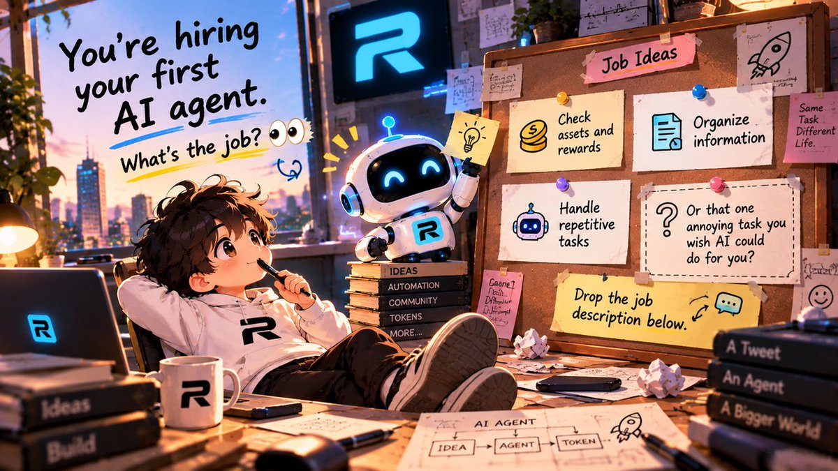 raise_agent's tweet photo. You're hiring your first AI agent.

What's the job? 👀

💰 Check assets and rewards
📝 Organize information
🤖 Handle repetitive tasks

Or that one annoying task you wish AI could do for you?

Drop the job description below. https://t.co/8QG7OKml82