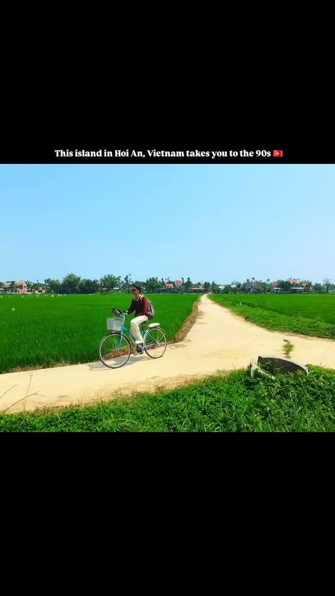 maiaracharted's tweet photo. Maybe it was the surroundings, maybe the bicycle, but Cam Kim Island feels like Vietnam in the 90s. Quiet roads, rice fields, boats and village life move at their own pace, far from Hoi An’s crowds. https://t.co/WPjgYLdVZx