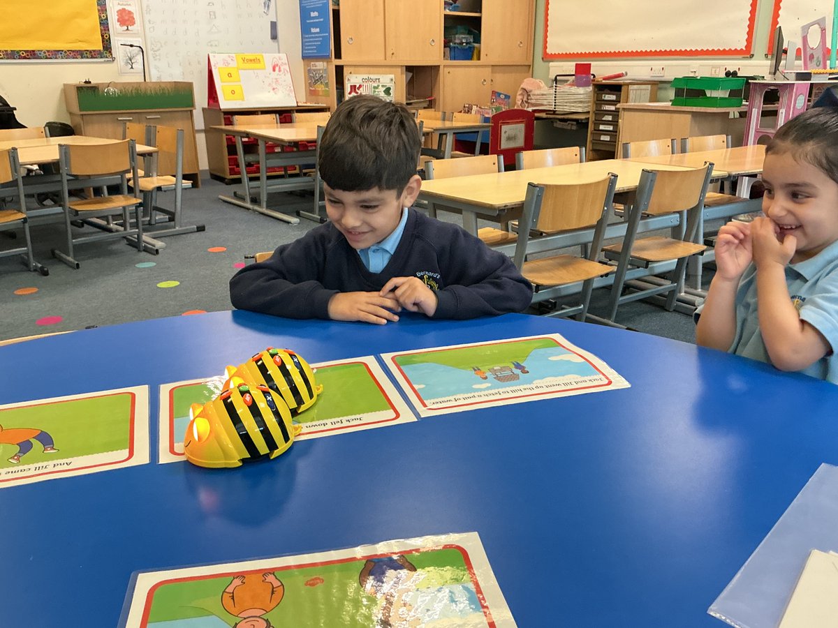 StBernardsPS's tweet photo. 🐝💻 P1 had a buzzing time exploring coding with Bee-Bots for #CodeWeek2026! Pupils practised giving clear instructions, sequencing commands and debugging their routes, developing early computational thinking and problem-solving skills! 🚀 @CodeWeekEU @DL_for_All https://t.co/q59KJnt888