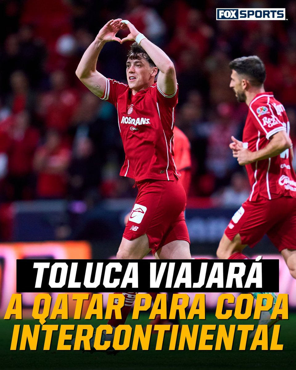 FOXSportsMX's tweet photo. YA HAY FECHAS Y SEDE 😱

Tras semanas de incertidumbre, la FIFA dio a conocer que Qatar será el país que albergue la Copa Intercontinental 🏆

Toluca viajará en diciembre para jugar el Derbi de las Américas e intentar avanzar 🤩

#CentralFOX https://t.co/6rCmg7Pe95