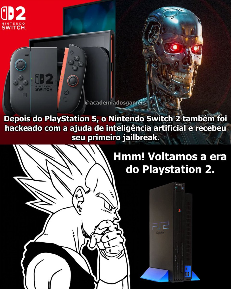 academiadgamers's tweet photo. Depois do PlayStation 5, o Nintendo Switch 2 também recebeu seu primeiro jailbreak, desenvolvido com a ajuda de inteligência artificial.

O exploit, chamado ns2jb, foi criado pelo desenvolvedor Pepsipu com auxílio do Codex, da OpenAI, e permite executar aplicativos não oficiais, modificar jogos e realizar backups de arquivos de salvamento.

Apesar do avanço, o desbloqueio ainda é limitado, não é permanente e não permite executar jogos pirateados. Mesmo assim, representa um grande passo para a comunidade hacker 🔥