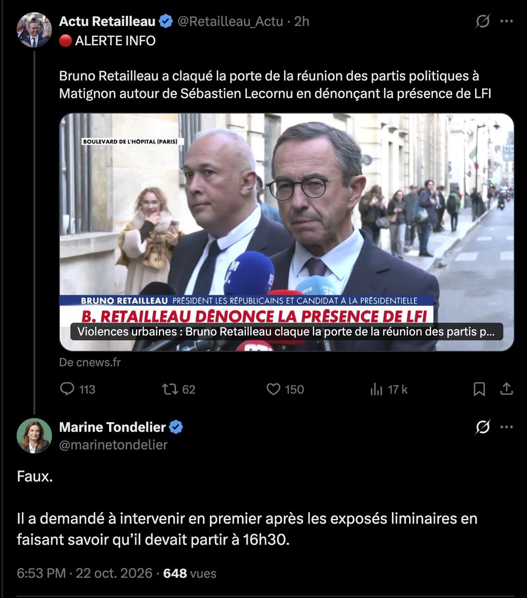 Nain_Portekoi's tweet photo. Bruno Retailleau ment.
Bruno Retailleau ment.
Bruno Retailleau ment tout le temps. https://t.co/j9VdKCkpQU